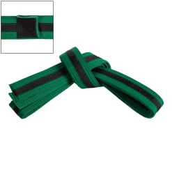 Adjustable Black Striped Belt