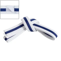 Adjustable Striped White Belt