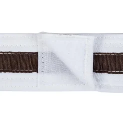 Adjustable Striped White Belt