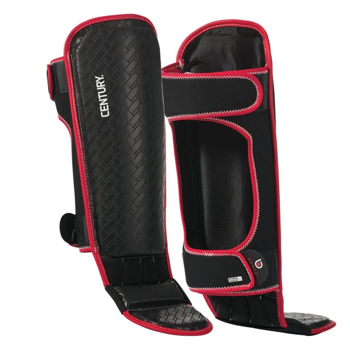 Brave Shin Instep Guards - Red/Black