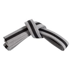 Double Wrap Black Striped Belt