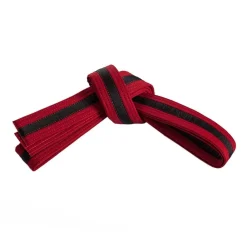 Double Wrap Black Striped Belt