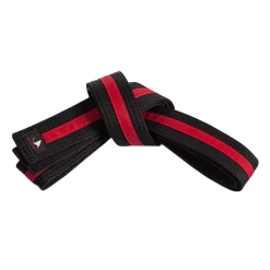 Double Wrap Deluxe Striped Black Belt