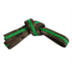 Double Wrap Striped Camo Belt