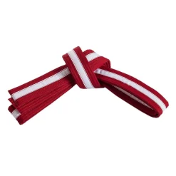 Double Wrap White Striped Belt