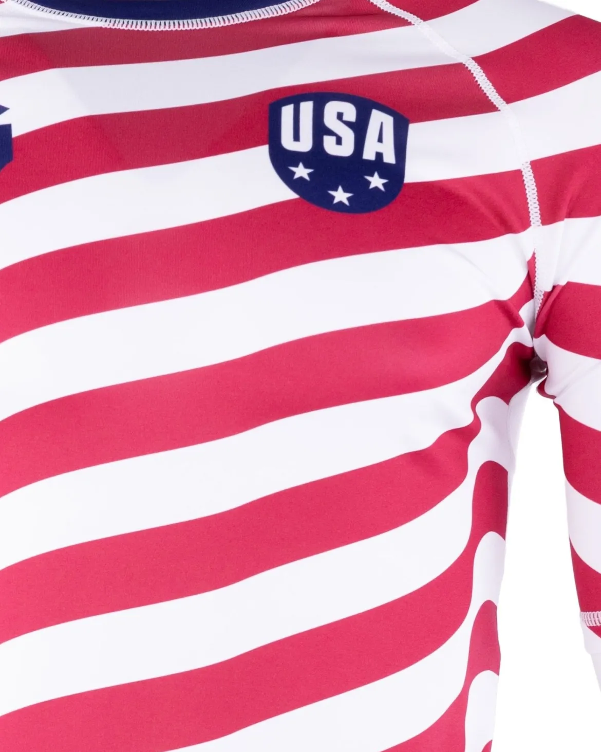 Gameness USA Stripes Short Sleeve Rash Guard