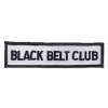Iron-On Black Belt Club Patch