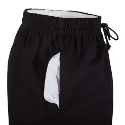 10 oz. Middleweight Brushed Cotton Elastic Waist Pants - Black