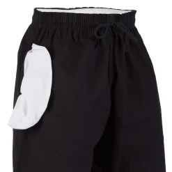 10 oz. Middleweight Brushed Cotton Elastic Waist Pants - Black
