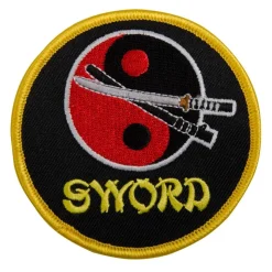 Sewn-In Yin Yang Sword Patch