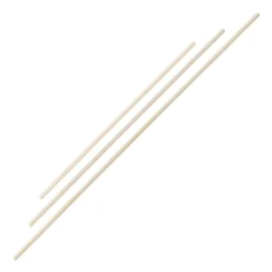 Straight White Wax Bo Staff - Youth