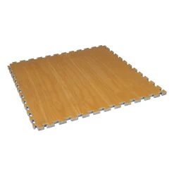 Wood Grain Reversible Puzzle Mat